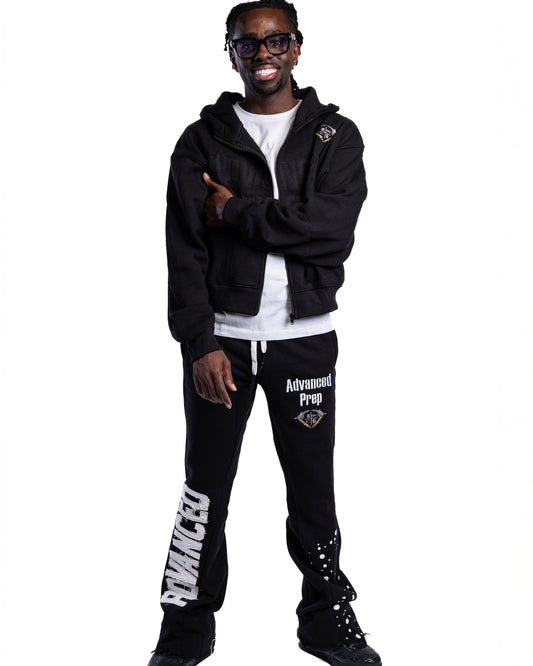 Black Advanced Prep Jogging Suit Set